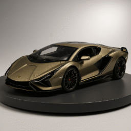 20250821_2032_Luxury Diecast Display_remix_01k36jap0yecwse1ymem78pn19 Lamborghini Sián FKP 37 1:32 Scale Metal Car